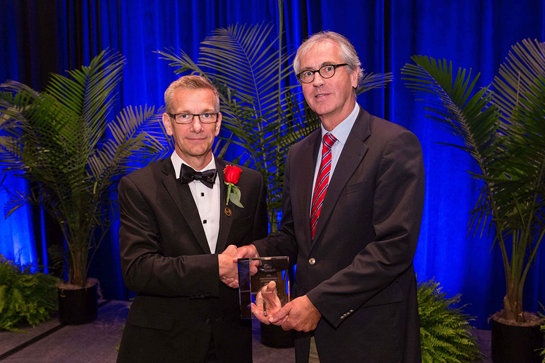 Winner of SEG's Distinguished Achievement Award